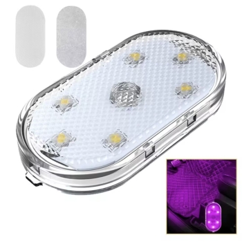 LED Oświetlenie wewnętrzne samochodu Lampka Bezprzewodowa USB